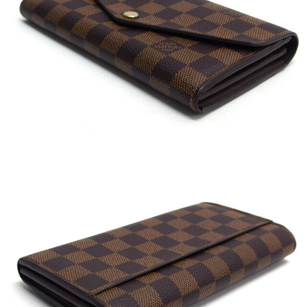 LOUIS VUITTON Damier Portefeuille Sarah Bi-fold Wallet N63209 - Picture 3 of 11